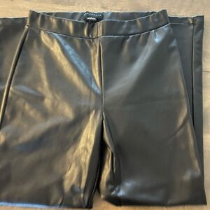 Black Faux Leather Pants